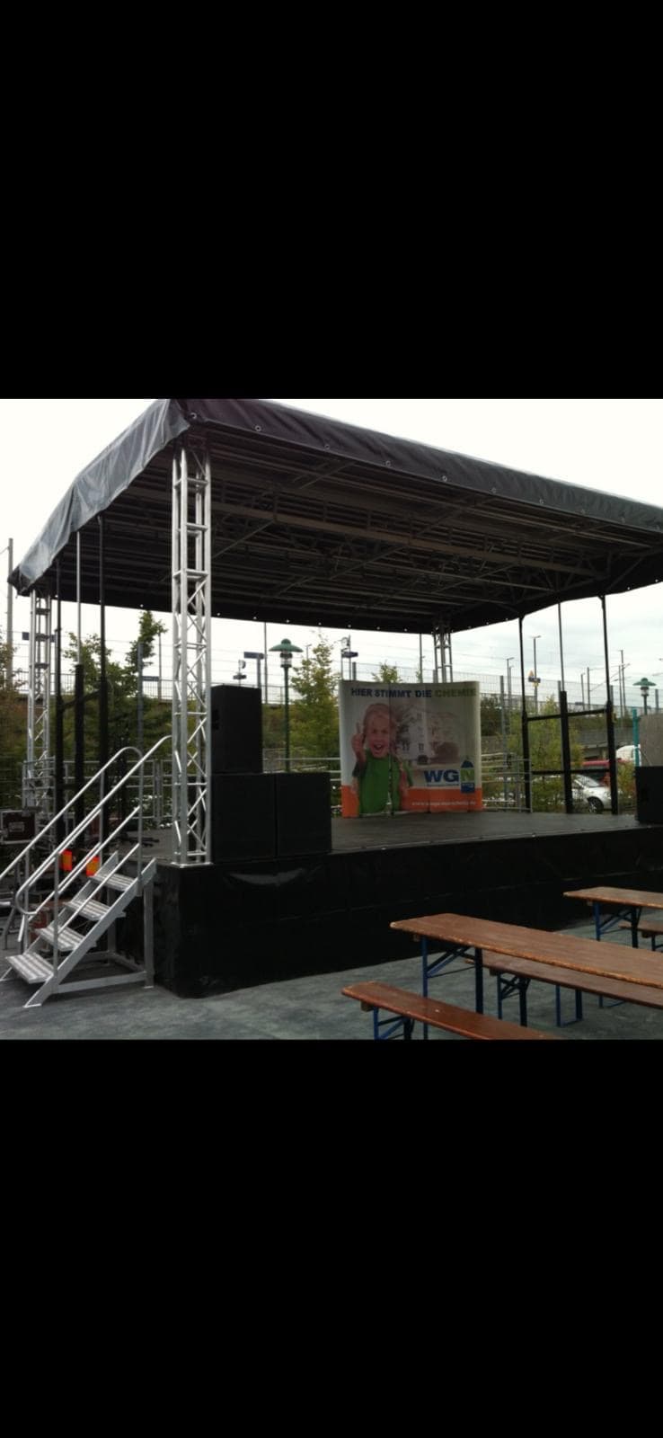 Gerüstkonstruktion für Eventbühnen